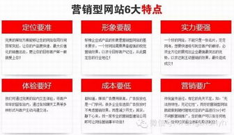 營(yíng)銷(xiāo)型網(wǎng)站建設(shè)六大特點(diǎn)